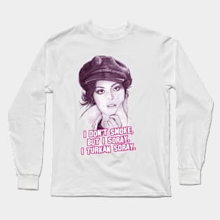 Eva Mendes and Turkan Soray Turkish Queen actress Long Sleeve T-Shirt